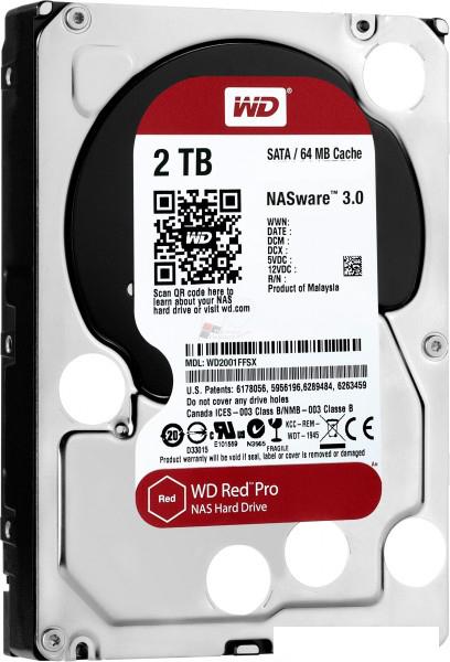 Жесткий диск WD Red Pro 2TB [WD2002FFSX]