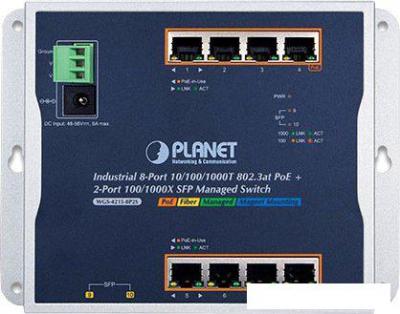 Управляемый коммутатор 2-го уровня PLANET WGS-4215-8P2S