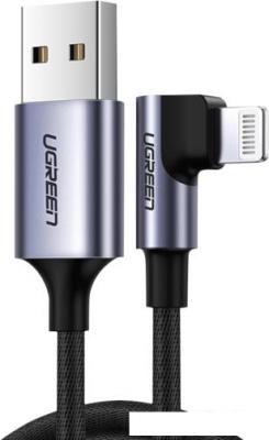 Кабель Ugreen US299 USB Type-A - Lightning (1 м, черный)