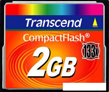 Карта памяти Transcend 133x CompactFlash 2 Гб (TS2GCF133)