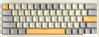 Клавиатура Cyberlynx ZA63 Beige Gray Yellow (TNT Yellow)