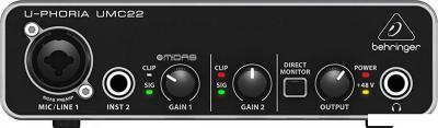 Аудиоинтерфейс Behringer U-Phoria UMC22