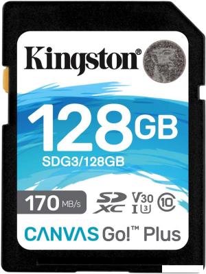 Карта памяти Kingston Canvas Go! Plus SDXC 128GB