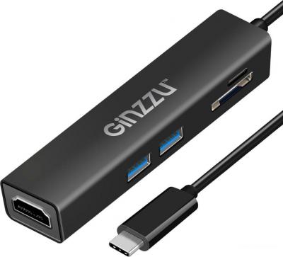 USB-хаб  Ginzzu GR-567UB