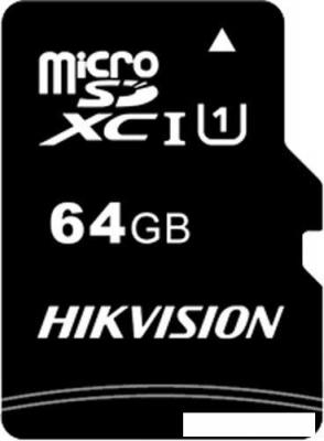 Карта памяти Hikvision microSDXC HS-TF-C1/64G 64GB