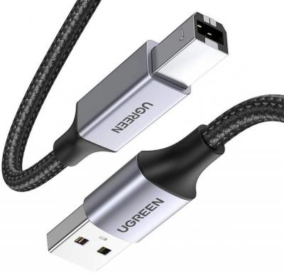 Кабель Ugreen US369 80802 USB Type-A - USB Type-B (1.5 м, черный)