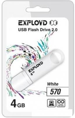 USB Flash Exployd 570 4GB (белый)