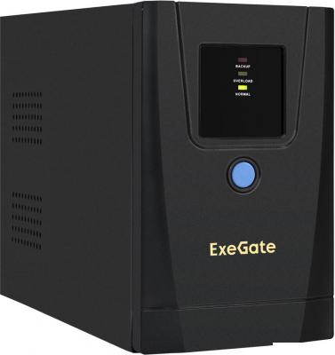 Источник бесперебойного питания ExeGate Power Back BNB-650.LED.AVR.1SH.2C13 EX292766RUS