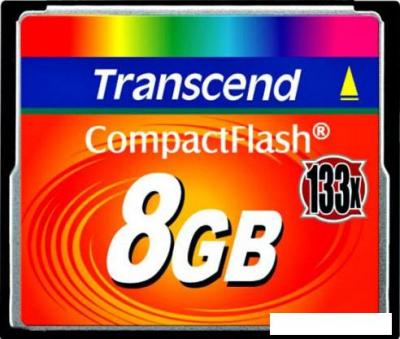 Карта памяти Transcend 133x CompactFlash 8 Гб (TS8GCF133)