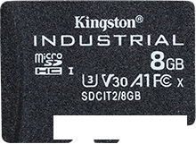 Карта памяти Kingston Industrial microSDHC SDCIT2/8GBSP 8GB