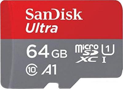 Карта памяти SanDisk Ultra SDSQUAB-064G-GN6MN microSDXC 64GB