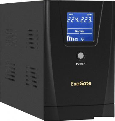 Источник бесперебойного питания ExeGate SpecialPro Smart LLB-2000.LCD.AVR.1SH.2C13.RJ.USB EX292630RUS