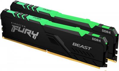 Оперативная память Kingston FURY Beast RGB 2x8ГБ DDR4 3600МГц KF436C17BB2AK2/16