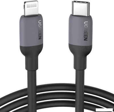 Кабель Ugreen US387 20304 USB Type-C - Lightning (1 м, черный)