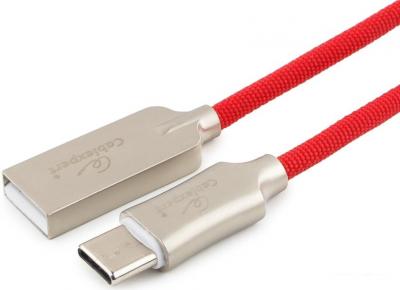 Кабель Cablexpert USB Type-A - USB Type-C CC-P-USBC02R-1M (1 м, красный)