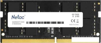 Оперативная память Netac Basic 16ГБ DDR5 SODIMM 4800 МГц NTBSD5N48SP-16