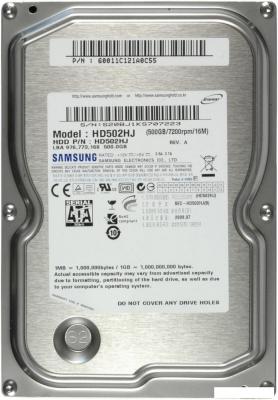 Жесткий диск Samsung Spinpoint F3 500 GB (HD502HJ)