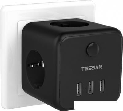 Сетевой фильтр Tessan TS-301-DE (черный)