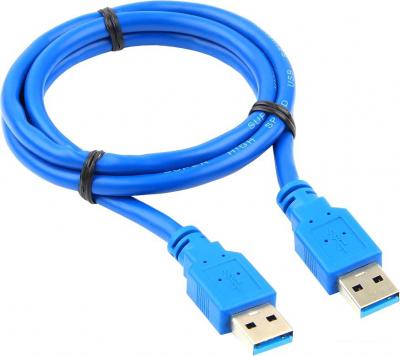 Кабель Cablexpert USB Type-A - USB Type-A CCP-USB3-AMAM-6 (1.8 м, синий)