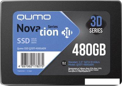 SSD QUMO Novation 3D 480GB Q3DT-480GAEN