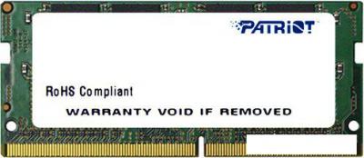 Оперативная память Patriot 4GB DDR4 SO-DIMM PC4-17000 [PSD44G213381S]