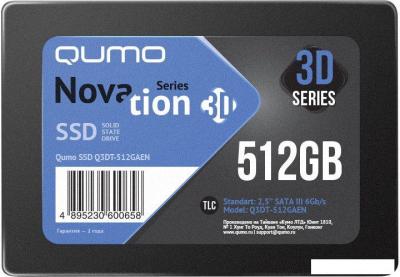 SSD QUMO Novation 3D TLC 512GB Q3DT-512GAEN