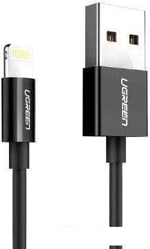 Кабель Ugreen US155 80823 USB Type-A - Lightning (2 м, черный)