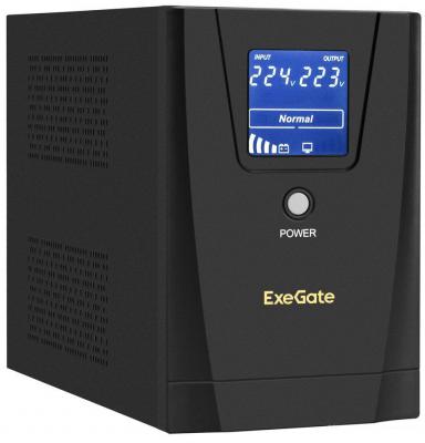 Источник бесперебойного питания ExeGate SpecialPro Smart LLB-1600.LCD.AVR.C13.RJ.USB