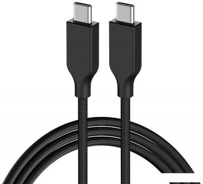 Кабель Genius ACC-C2CC-3A USB Type-C - USB Type-C (1.5 м, черный)