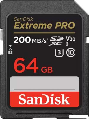 Карта памяти SanDisk Extreme PRO SDXC SDSDXXU-064G-GN4IN 64GB