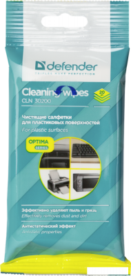 Влажные салфетки Defender CLN 30200 Optima (20 шт)