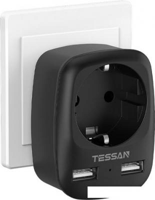 Сетевой фильтр Tessan TS-611-DE (черный)