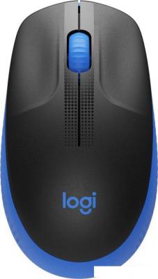 Мышь Logitech M190 (черный/синий)