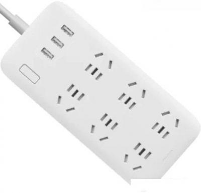 Удлинитель Xiaomi Mi Power Strip 6 (3 USB, белый, китайская версия)