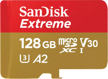 Карта памяти SanDisk Extreme SDSQXAA-128G-GN6MA microSDXC 128GB