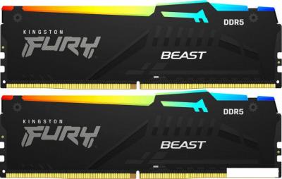 Оперативная память Kingston FURY Beast RGB 2x8ГБ DDR5 6000 МГц KF560C36BBEAK2-16