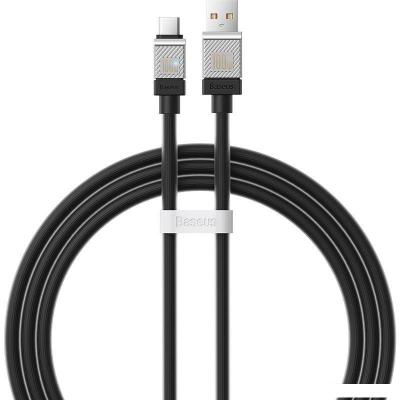 Кабель Baseus CoolPlay Series USB Type-A - USB Type-C (1 м, черный)