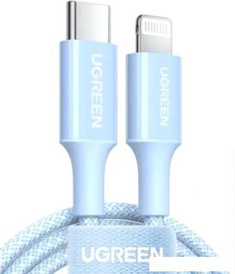 Кабель Ugreen US532 90448 USB Type-C - Lightning (1 м, голубой)