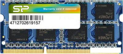 Оперативная память Silicon-Power 8GB DDR3 SO-DIMM PC3-12800 (SP008GBSTU160N02)