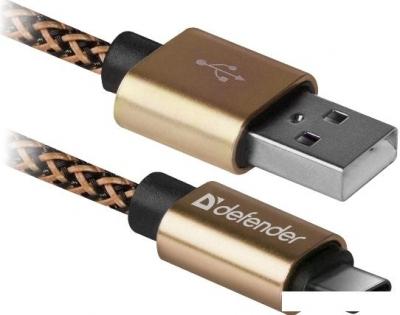 Кабель Defender USB09-03T Pro (золотистый)