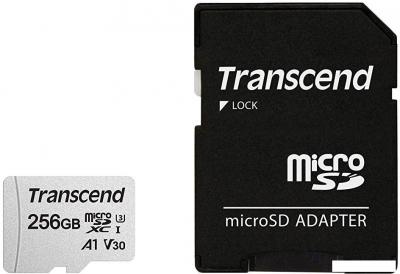 Карта памяти Transcend microSDXC 300S 256GB (с адаптером)