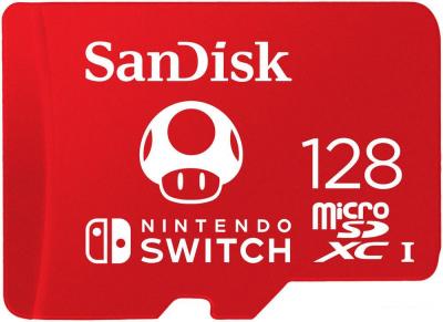 Карта памяти SanDisk For Nintendo Switch microSDXC SDSQXAO-128G-GN3ZN 128GB