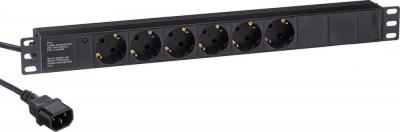 Блок розеток ExeGate ServerPro PDU-19H604 Al-6S-C14-2.5CU