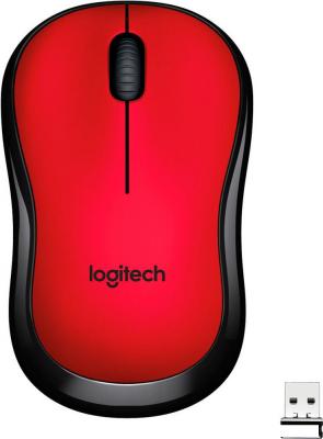 Мышь Logitech M220 Silent (красный) [910-004880]