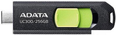 USB Flash ADATA UC300 256GB (черный/зеленый)