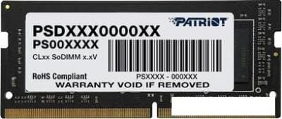 Оперативная память Patriot 8GB DDR4 SODIMM PC4-25600 PSD48G32002S