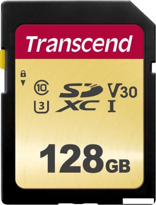 Карта памяти Transcend SDXC 500S 128GB