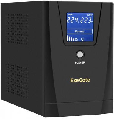 Источник бесперебойного питания ExeGate SpecialPro Smart LLB-1500.LCD.AVR.C13.RJ.USB