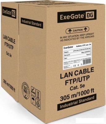 Кабель ExeGate UTP4-C5e-CU-S24-OUT-PE-BK-305 UTP