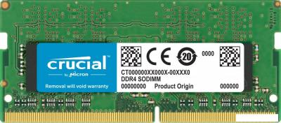 Оперативная память Crucial 2GB DDR4 SODIMM PC4-19200 CT2G4SFS624A